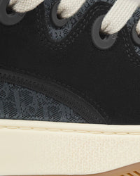 B9S Skater Limited And Numbered Edition Dior Oblique Suede and Jacquard Black Low Top Sneakers