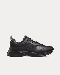 B25 Runner Black Smooth Calfskin and Dior Oblique Jacquard Low Top Sneakers