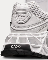 B35 NXXT White Technical Fabric and White Technical Mesh Low Top Sneakers