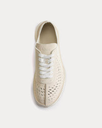 Squash Suede Cream Low Top Sneakers