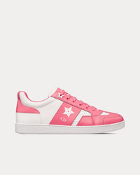 Dioriviera Dior Star Calfskin White / Candy Pink Low Top Sneakers