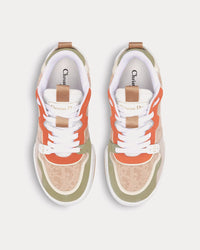 Dior One Perforated Calfskin & Suede Beige / Multi Low Top Sneakers