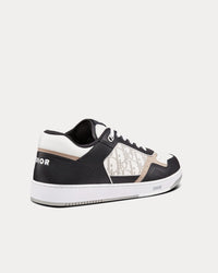B27 Black, White and Beige Smooth Calfskin with White Dior Oblique Galaxy Leather Low Top Sneakers