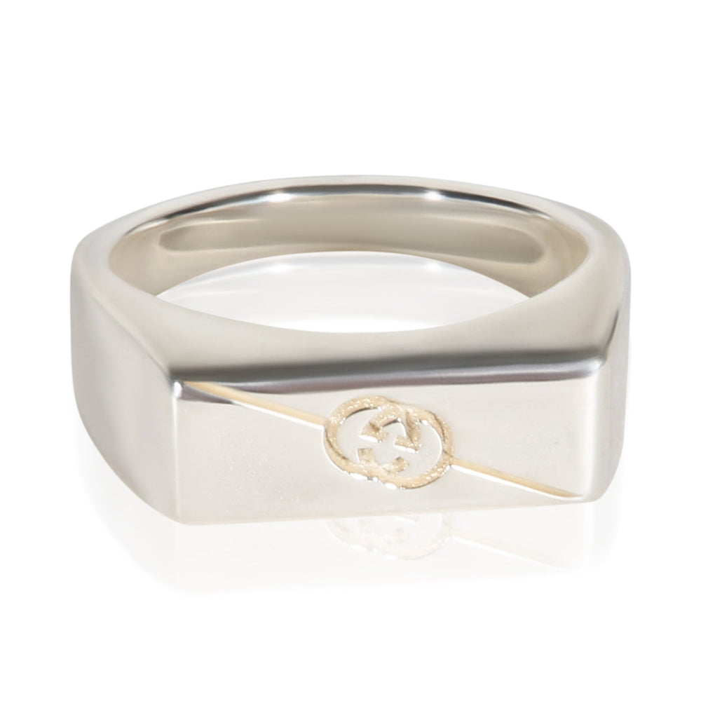 Elegant Sterling Silver Trademark Band