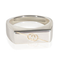 Elegant Sterling Silver Trademark Band View 1