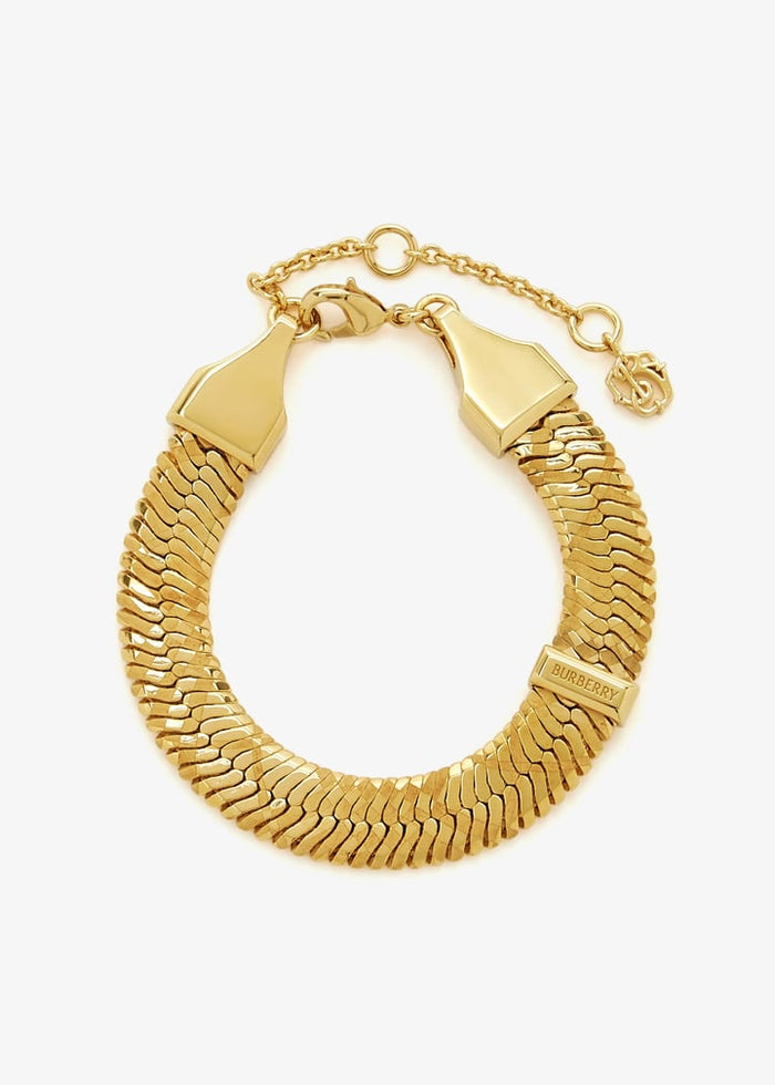Engraved Signature Check Pattern Bracelet - Crown & Consign