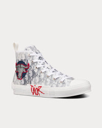 B23 SHAWN Ox Head Embroidery Patch White High Top Sneakers