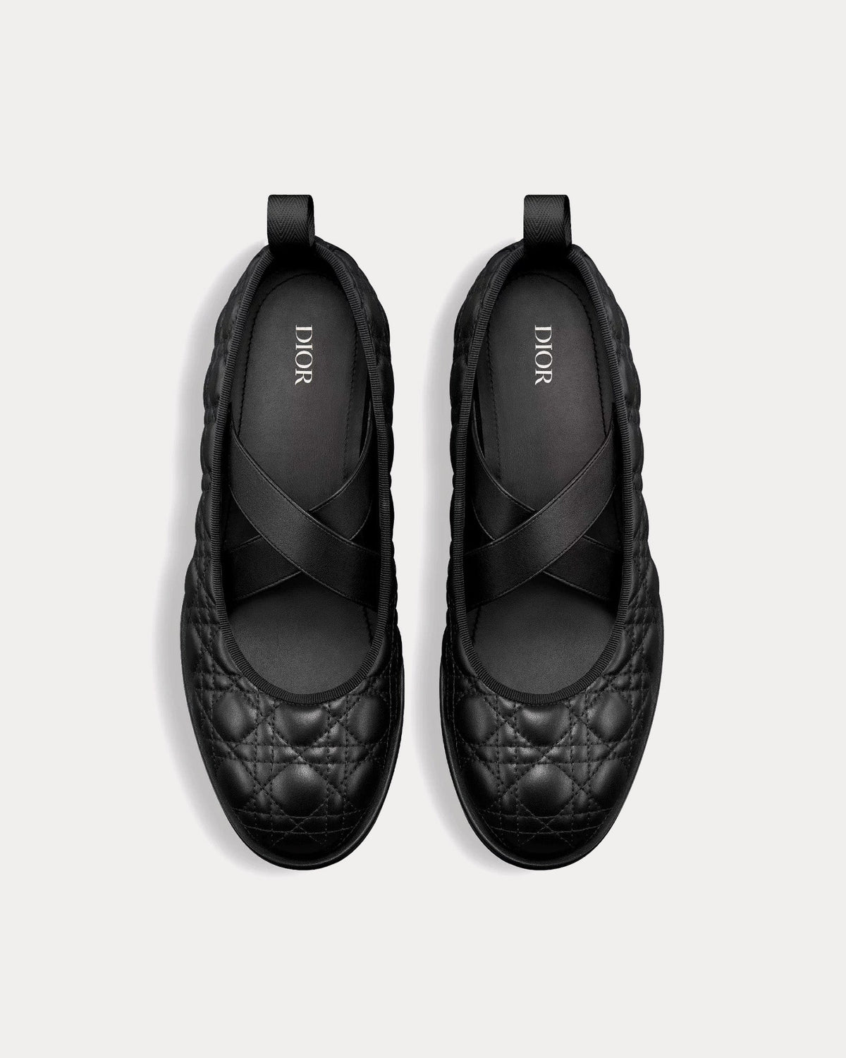 Tendu Ballet Flat Black Kumo Cannage Calfskin Sandals