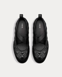 Tendu Ballet Flat Black Kumo Cannage Calfskin Sandals