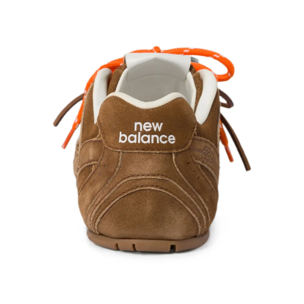New Balance x Miu Miu Suede Logo-Patch Sneakers