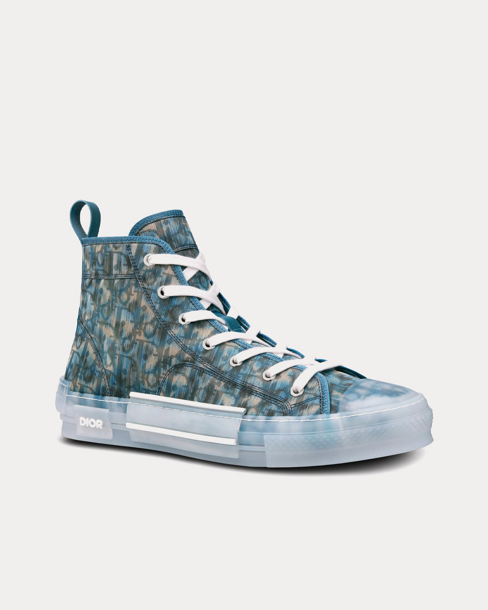 B23 Blue Dior Oblique Parley Ocean Plastic® High Top Sneakers