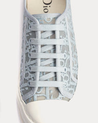 Walk'n'Dior Platform Embroidered Mesh Sky Blue Low Top Sneakers