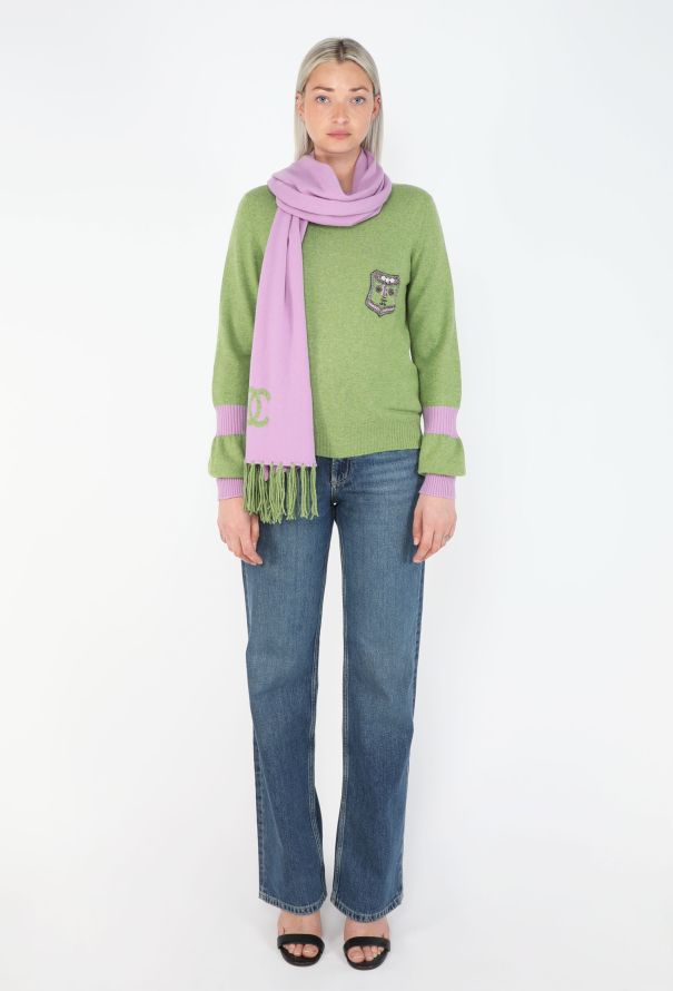 Chanel Cashmere Collegiate Sweater Set, 2007