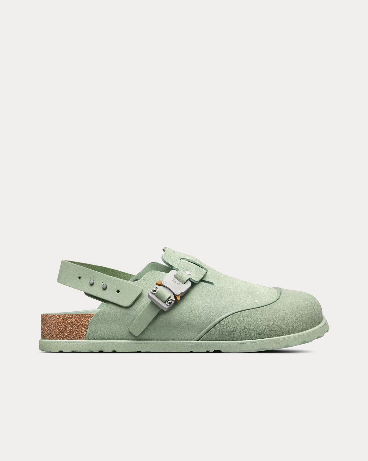 Tokio Mule Pastel Green Nubuck Calfskin Slip Ons