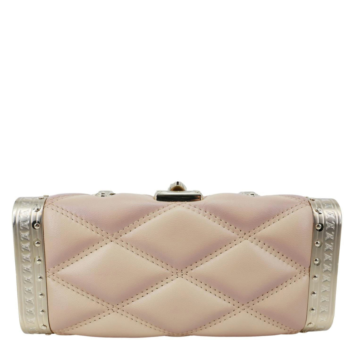 LOUIS VUITTON GO-14 Malletage Minaudiere Quilted Lambskin Leather Crossbody Bag Gold