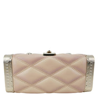 LOUIS VUITTON GO-14 Malletage Minaudiere Quilted Lambskin Leather Crossbody Bag Gold