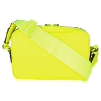Vibrant Fluorescent Yellow Monogram Crossbody Bag
