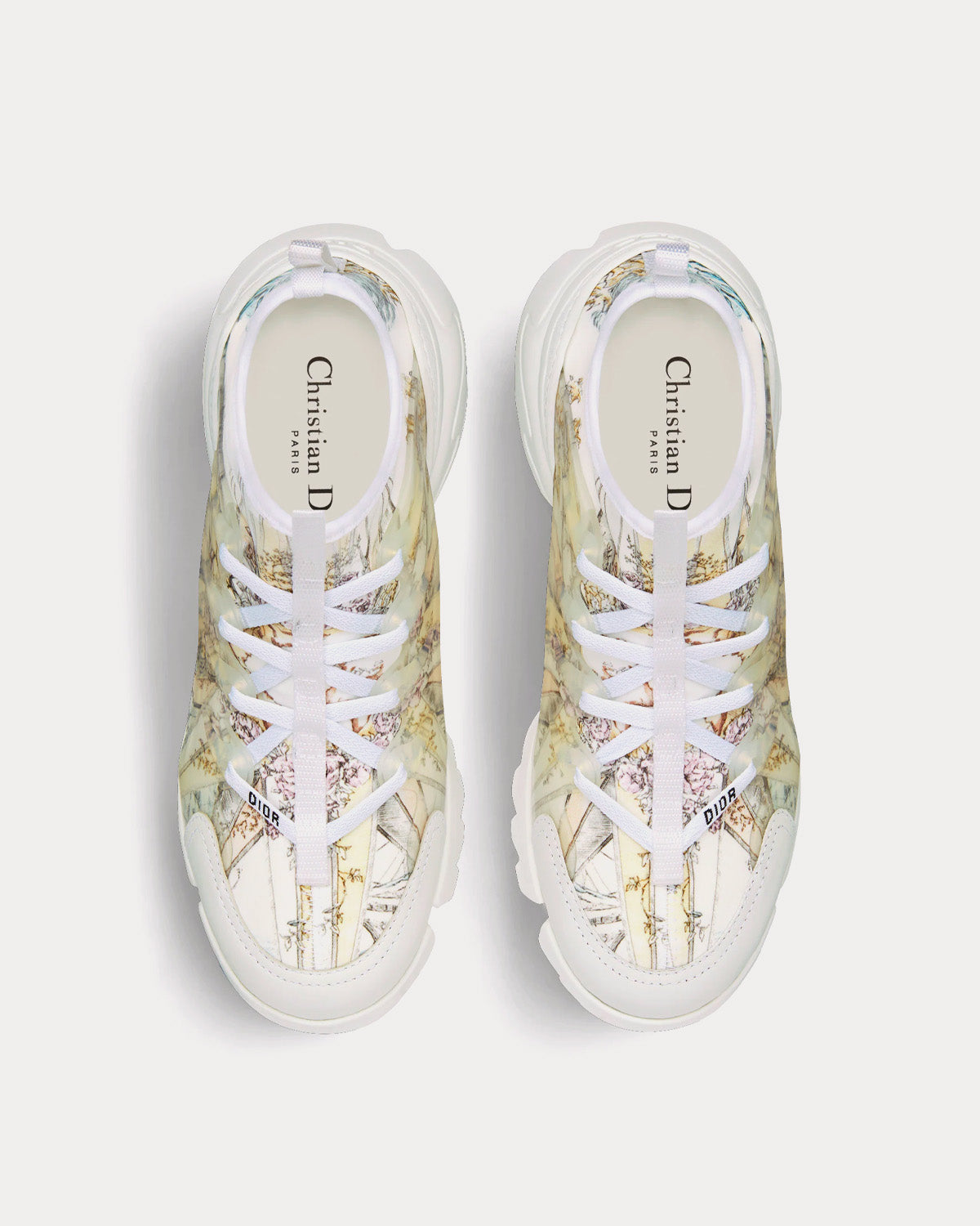 D-Connect Multicolor Technical Fabric with Rêve d'Infini Print Low Top Sneakers