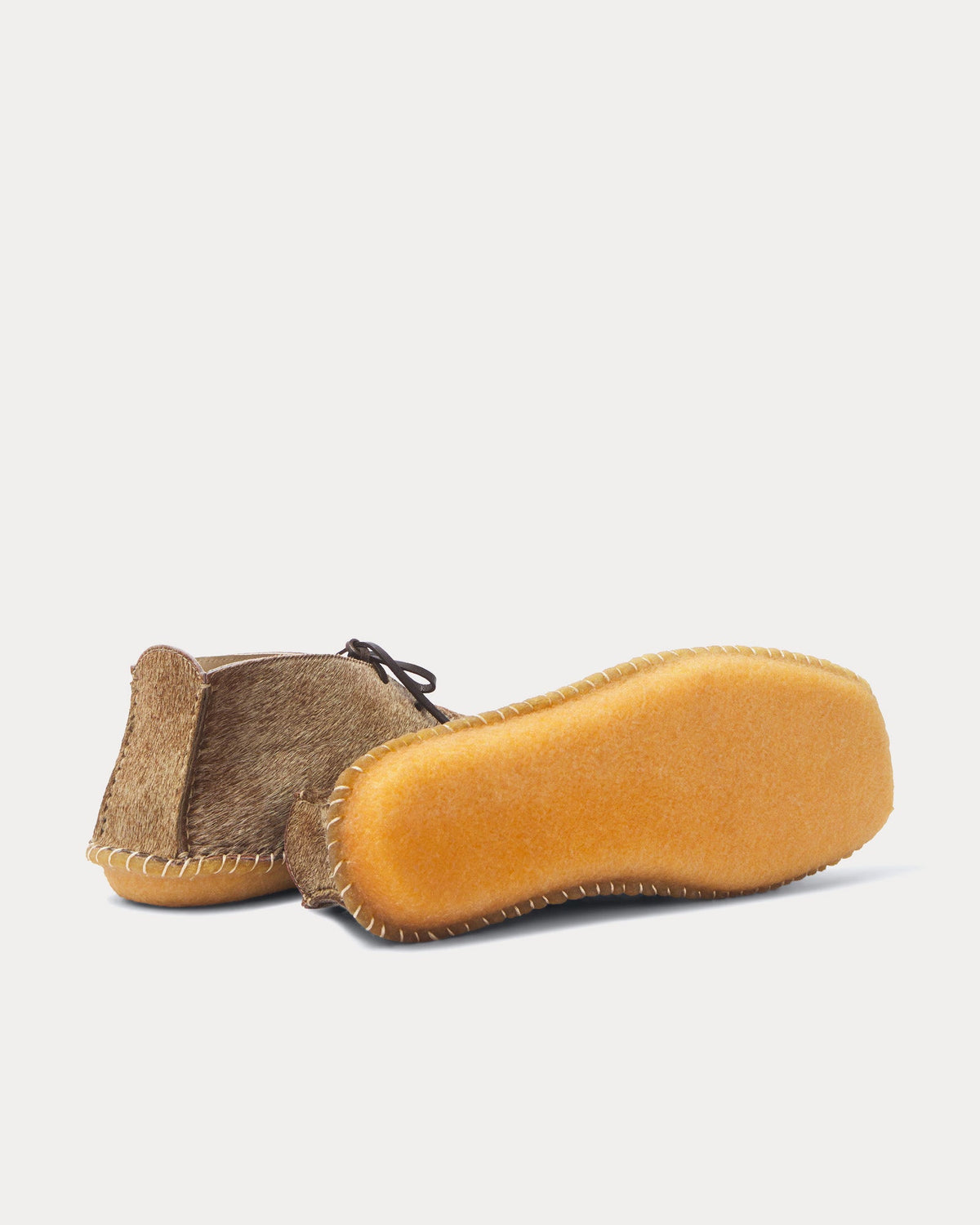 Desert Moccasins Calf-Hair Beige Boots