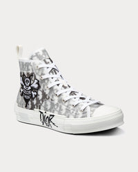 B23 Oblique Canvas Bee Embroidery Patch Black & White High Top Sneakers