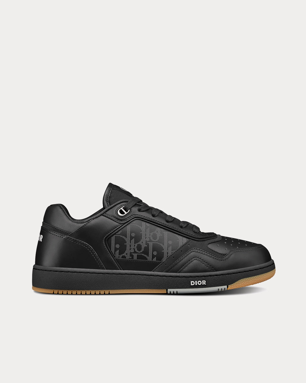 World Tour B27 Black Dior Oblique Galaxy Leather with Smooth Calfskin and Suede Low Top Sneakers