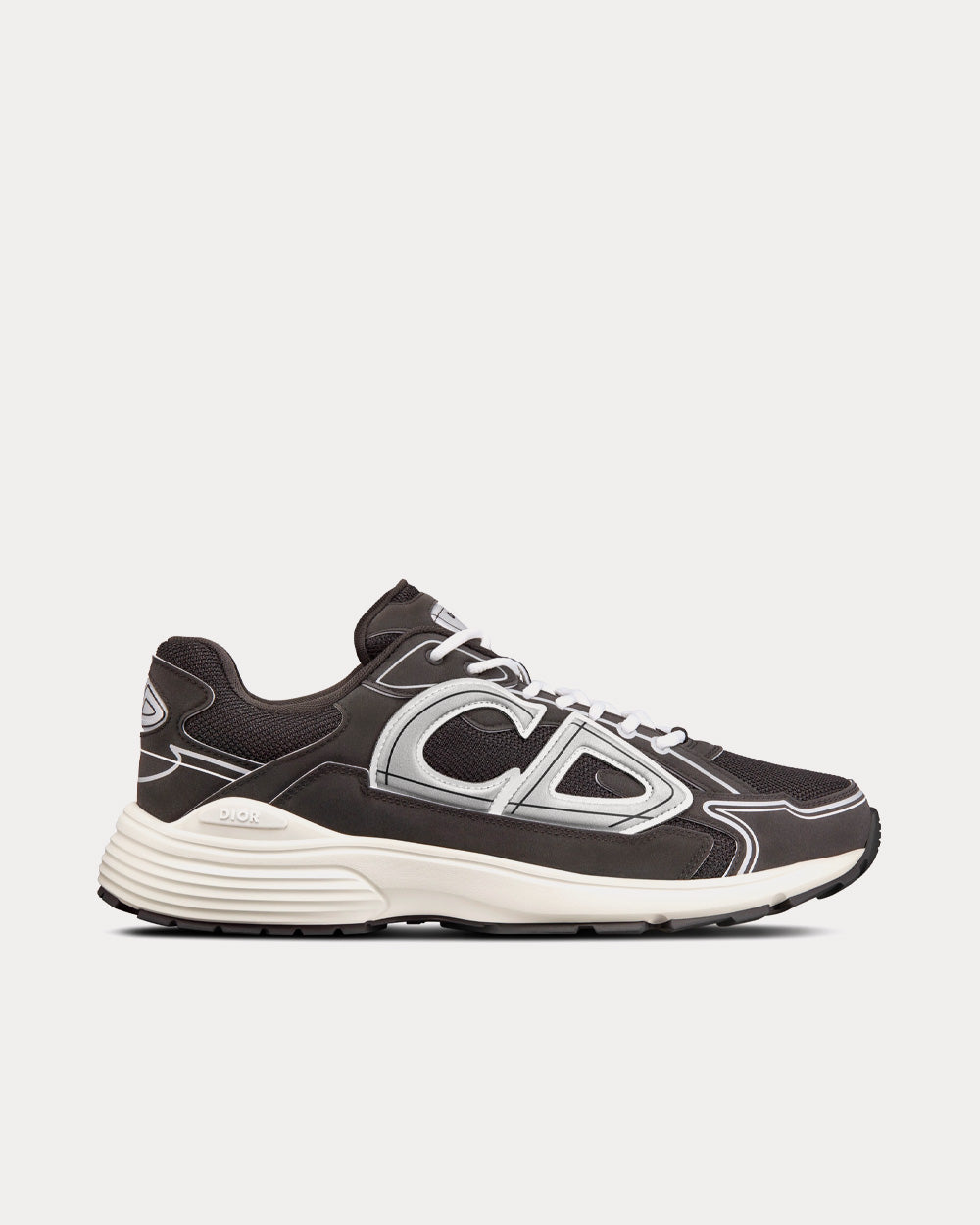 B30 Black Mesh and Technical Fabric Low Top Sneakers