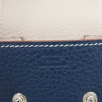HERMES Leather Deck Of Cards & Case Navy Blue