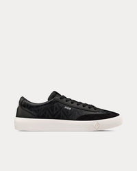 B101 Black CD Diamond Canvas, Smooth Calfskin and Nubuck Low Top Sneakers