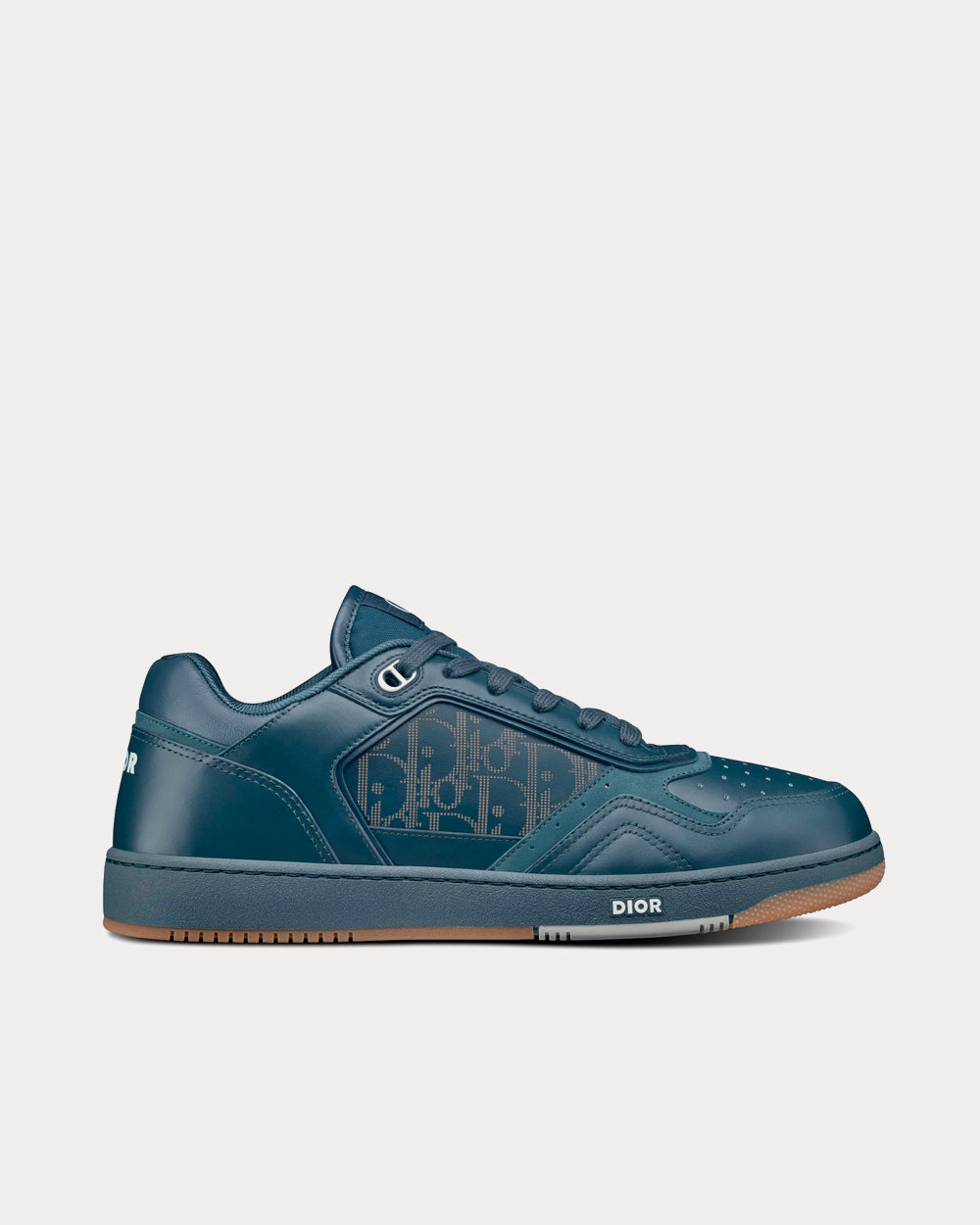 World Tour B27 Navy Blue Dior Oblique Galaxy Leather with Smooth Calfskin and Suede Low Top Sneakers