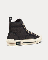 B23 Black Dior Oblique Kumo High Top Sneakers