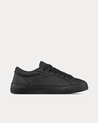 B33 Black Grained Calfskin and Black Dior Gravity Leather Low Top Sneakers