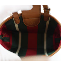 GUCCI Emblem Mini GG Monogram Canvas Tote Bag Beige 855491