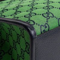GG Canvas Interlocking G Tote Bag - Green