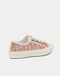 Walk'n'Dior Nude Dior Oblique Embroidered Cotton Low Top Sneakers