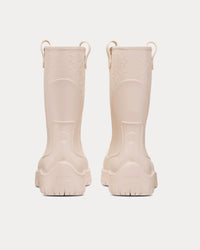 Garden Beige Rubber with Dior Oblique Motif Rain Boots View 4
