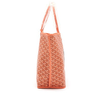 Goyard Limited Edition Coral Pink Goyardine Canvas and Chevroches Calfskin Reversible Seahorse Embroidery Anjou PM Tote, 2024 View 2