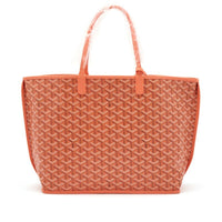 Goyard Limited Edition Coral Pink Goyardine Canvas and Chevroches Calfskin Reversible Seahorse Embroidery Anjou PM Tote, 2024 View 3