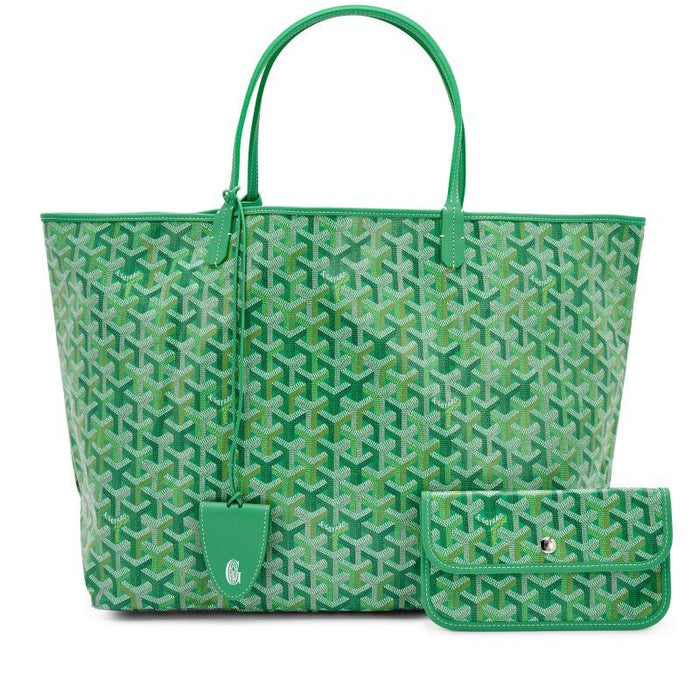 Goyard Meadow Green Goyardine Canvas and Chevroches Calfskin Saint Louis GM Tote, 2026 - Crown & Consign