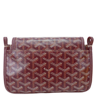 GOYARD Plumet Chevron Print Canvas Clutch Shoulder Bag Burgundy View 4