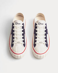 Hooper Canvas White / Navy Blue Low Top Sneakers View 2