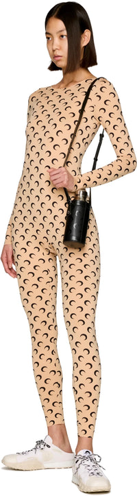 Marine Serre Moon Printed Jersey Catsuit View 4