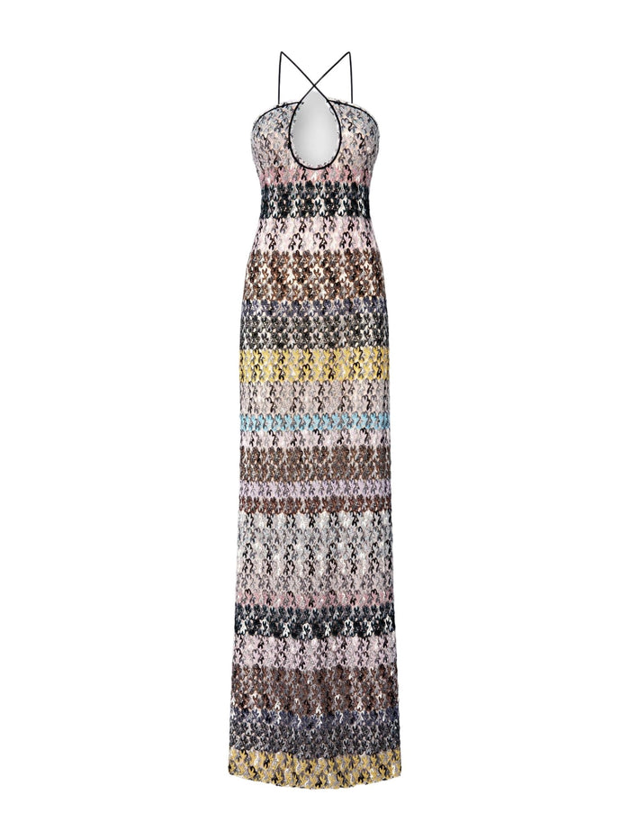 Missoni Long Dress with Embroidered Lace - Crown & Consign
