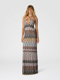 Missoni Long Dress with Embroidered Lace View 2