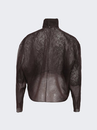 Organza And Lace Top Moka View 2