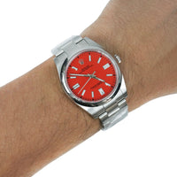 Oyster Perpetual 124300 41mm Automatic Red Dial Men's Watch View 2