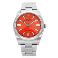 Oyster Perpetual 124300 41mm Automatic Red Dial Men's Watch View 3