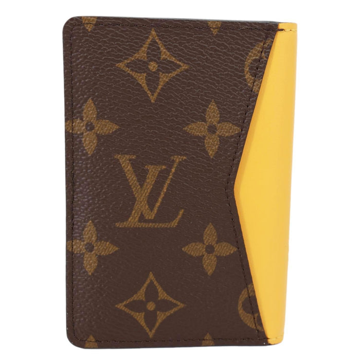 Pocket Organizer Monogram Macassar Canvas Wallet Safran Yellow - Crown & Consign