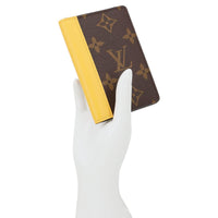 Pocket Organizer Monogram Macassar Canvas Wallet Safran Yellow View 2