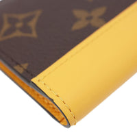 Pocket Organizer Monogram Macassar Canvas Wallet Safran Yellow View 4