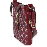 Red Multicolor Monogram Grained Calfskin Mini Shadow Bucket Bag View 2